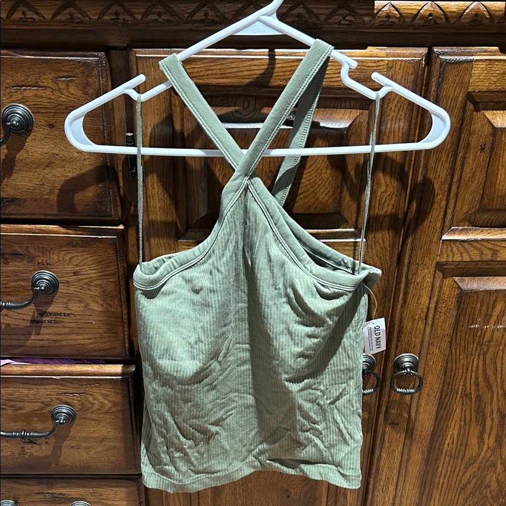 Old Navy Olive Ribbed Camisole